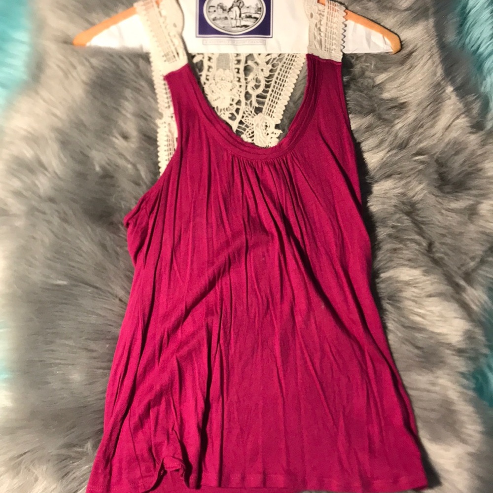 Banana Republic XS fuchsia boho tank